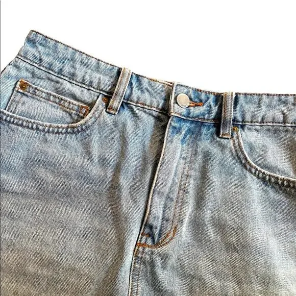 Billabong Distressed Denim Skirt size 28 - Picture 4 of 6